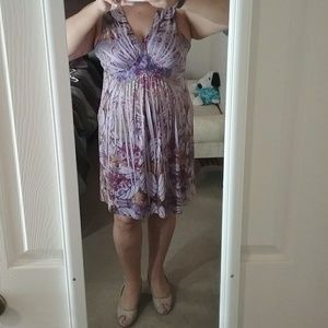 Sleeveless Purple Dress
